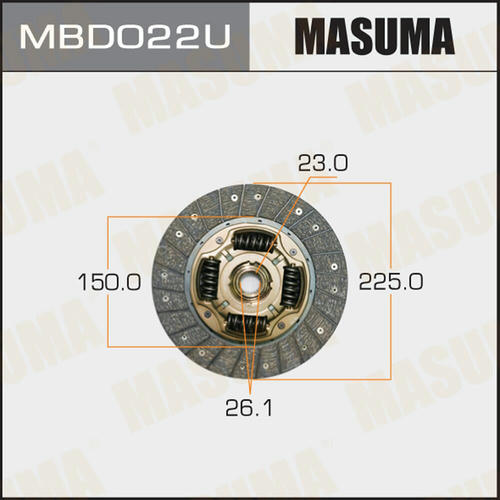 Диск сцепления Masuma, MBD022U