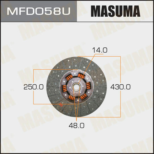 Диск сцепления Masuma, MFD058U