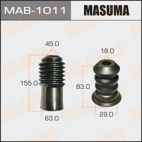 Пыльник амортизатора Masuma универсальный, отбойник D=18, H=83, MAB-1011