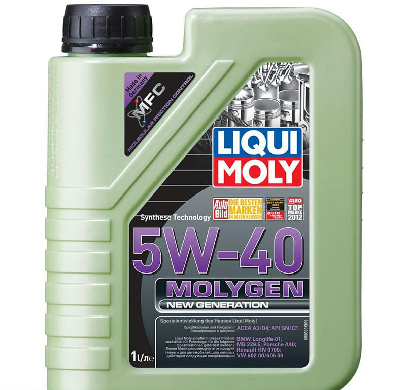 Масло LIQUI MOLY Molygen New Generation 5W40 моторное синтетическое 1л артикул 9053