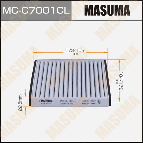 Фильтр салонный Masuma угольный, MC-C7001CL