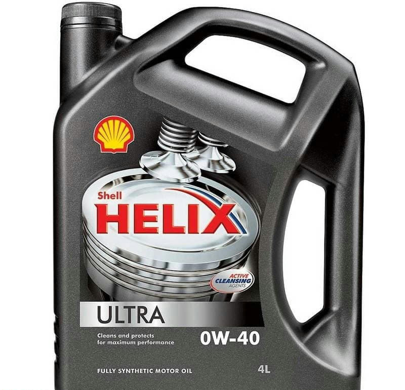 Масло SHELL Helix Ultra 0W40 моторное синтетическое 4л