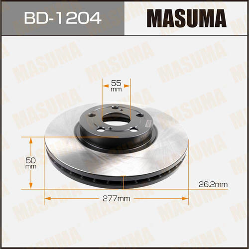 Диск тормозной Masuma, BD-1204