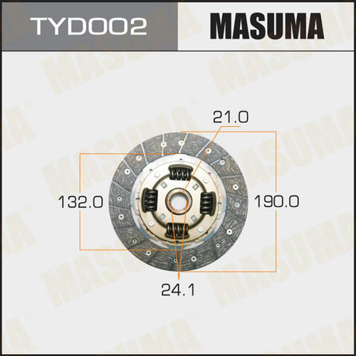 Диск сцепления Masuma, TYD002