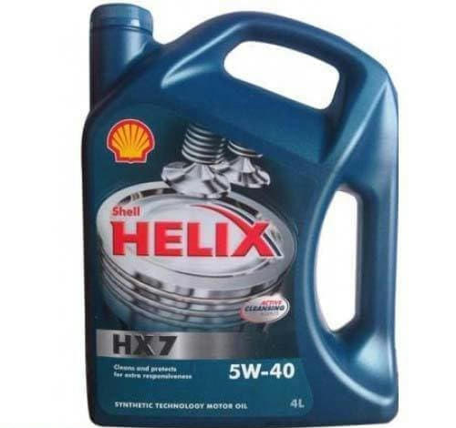 Масло SHELL Helix HX7 5W40 моторное полусинтетическое 4л