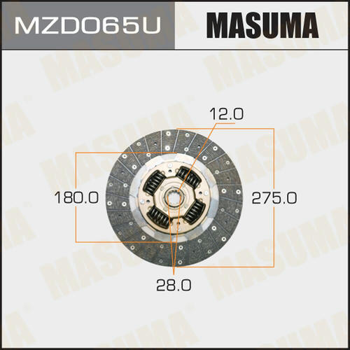 Диск сцепления Masuma, MZD065U