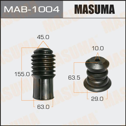 Пыльник амортизатора Masuma универсальный, отбойник D=10, H=63.5, MAB-1004