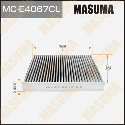 Фильтр салонный Masuma угольный, MC-E4067CL