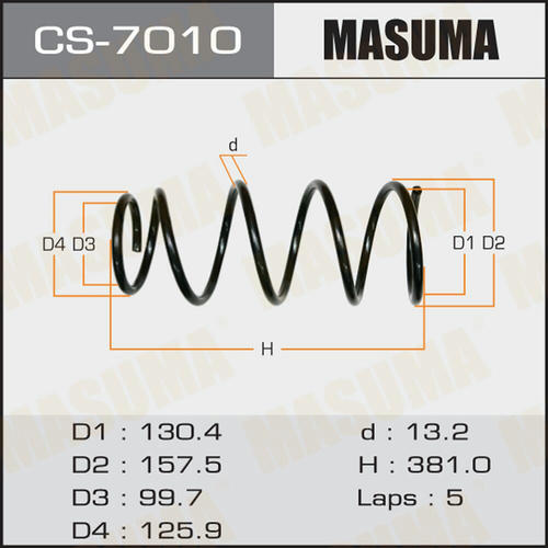 Пружина подвески Masuma, CS-7010
