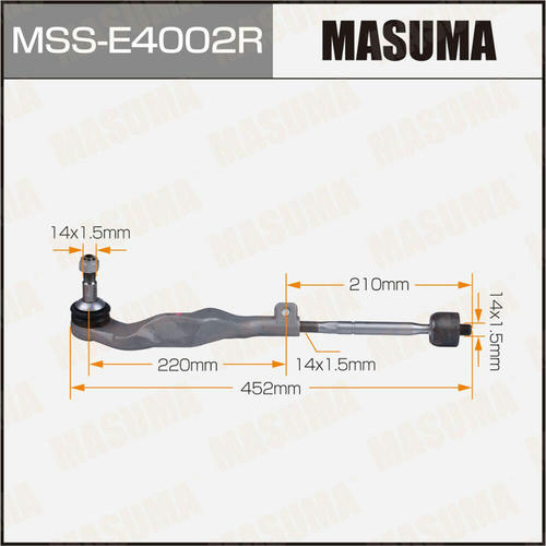 Тяга рулевая (комплект) Masuma, MSS-E4002R