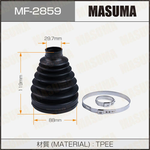 Пыльник ШРУСа Masuma (резина), MF-2859
