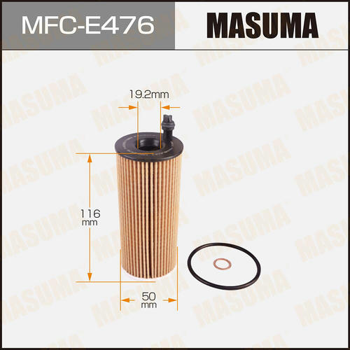 Фильтр масляный Masuma (вставка), MFC-E476