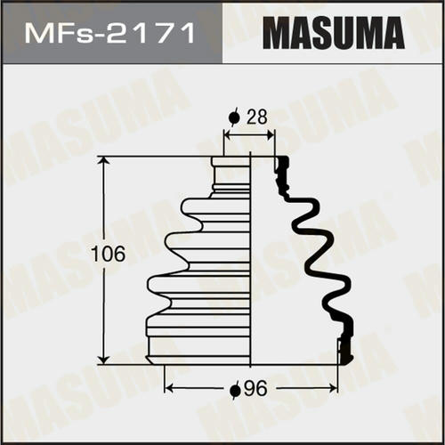Пыльник ШРУСа Masuma (силикон), MFs-2171