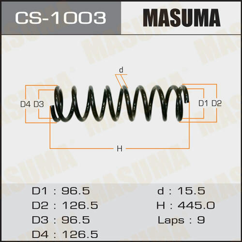 Пружина подвески Masuma, CS-1003