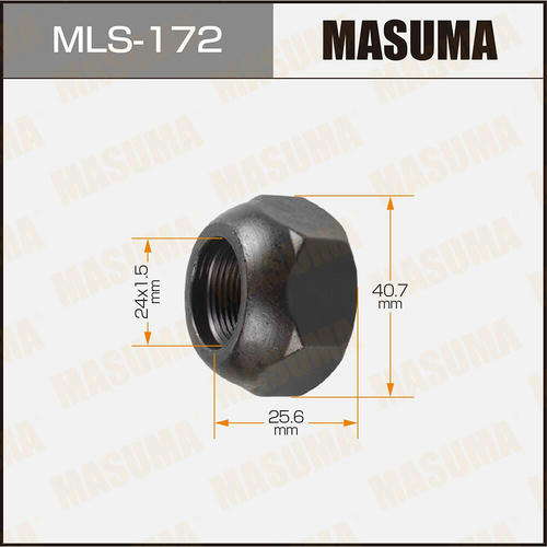 Гайка колесная Masuma M 24x1.5(L) под ключ 41 открытая, MLS-172
