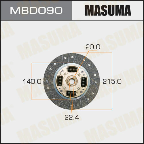 Диск сцепления Masuma, MBD090