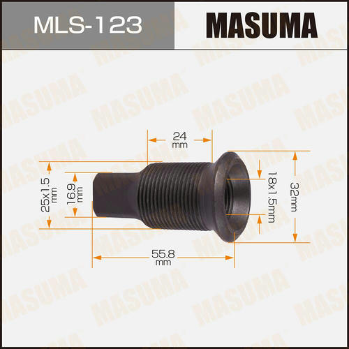 Футорка колесная M25x1.5(L), M18x1.5(L) Masuma, MLS-123