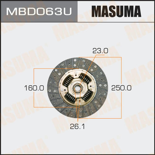 Диск сцепления Masuma, MBD063U