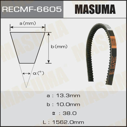 Ремень привода навесного оборудования Masuma, 13x1562 мм, 13x1562 мм, 6605