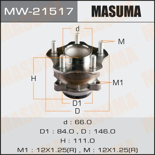 Ступичный узел Masuma, MW-21517