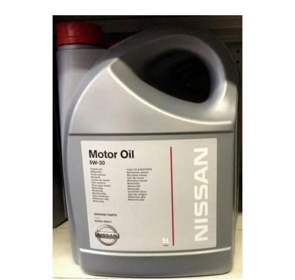 Масло моторное Motor Oil 5W-30, NISSAN 5л синтетика артикул KE900-99943