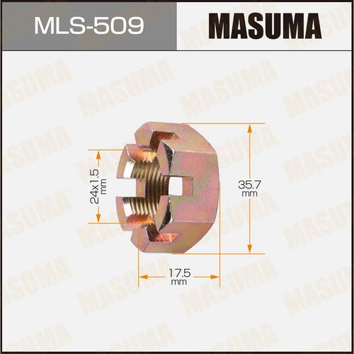 Гайка ШРУСа Masuma M24x1.5(R) под ключ 36, MLS-509