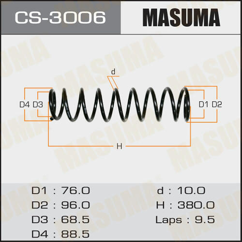 Пружина подвески Masuma, CS-3006