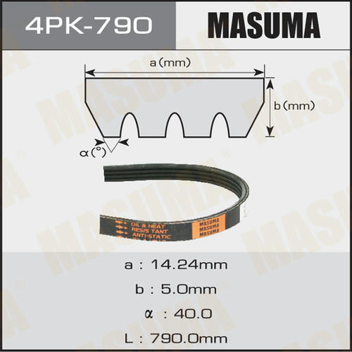 Ремень привода навесного оборудования Masuma, 4PK-790