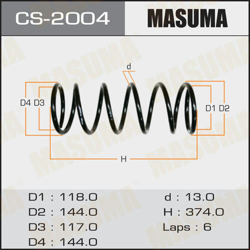 Пружина подвески Masuma, CS-2004