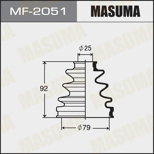 Пыльник ШРУСа Masuma (резина), MF-2051