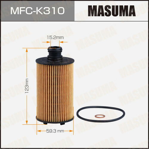 Фильтр масляный Masuma (вставка), MFC-K310