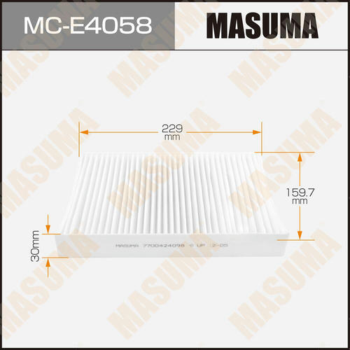 Фильтр салонный Masuma, MC-E4058