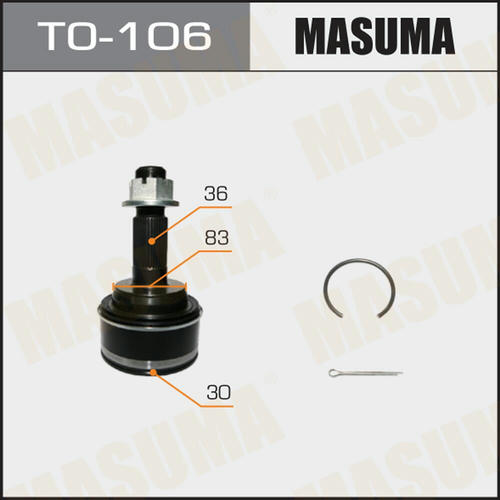 ШРУС наружный Masuma 30x83x36 без пыльника, TO-106