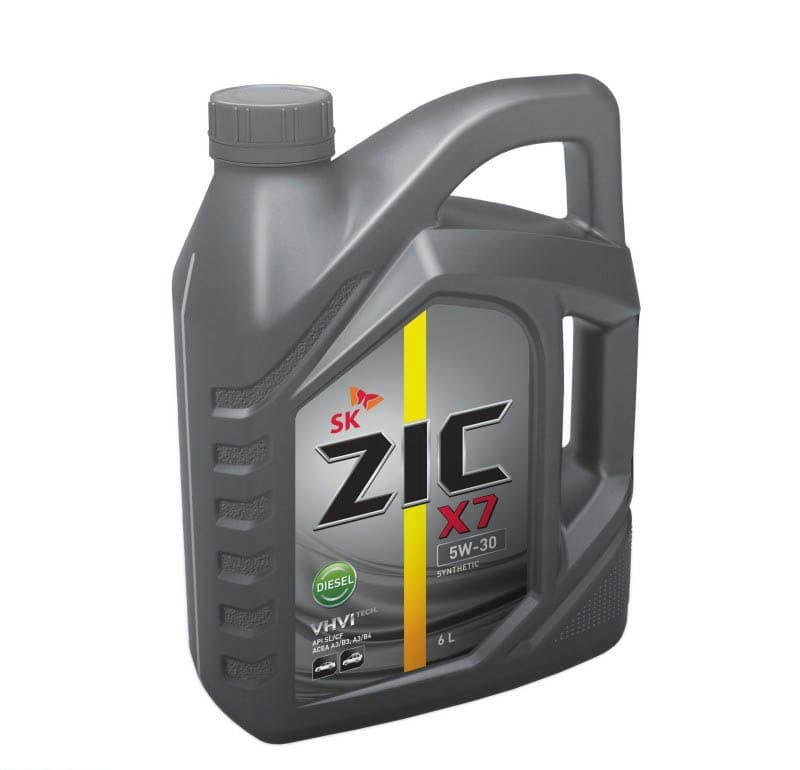 Масло ZIC X7 Diesel 5W30 моторное синтетическое 6 л артикул 172610