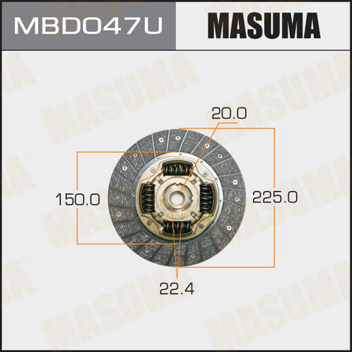 Диск сцепления Masuma, MBD047U
