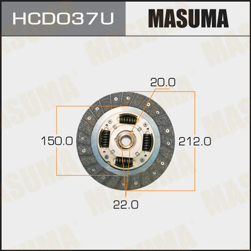 Диск сцепления Masuma, HCD037U