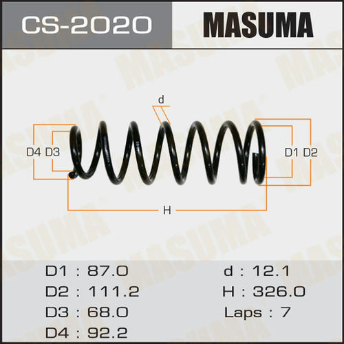 Пружина подвески Masuma, CS-2020