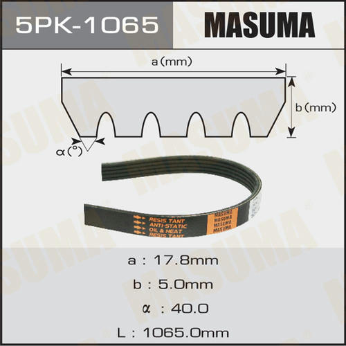 Ремень привода навесного оборудования Masuma, 5PK-1065