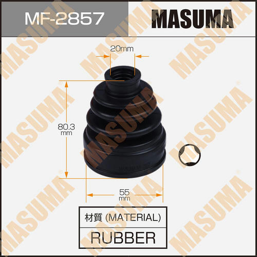 Пыльник ШРУСа Masuma (резина), MF-2857