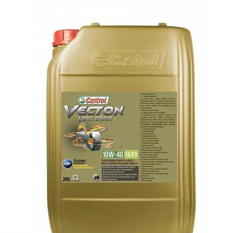 Масло CASTROL Vecton Long Drain 10W40 моторное полусинтетическое 20л