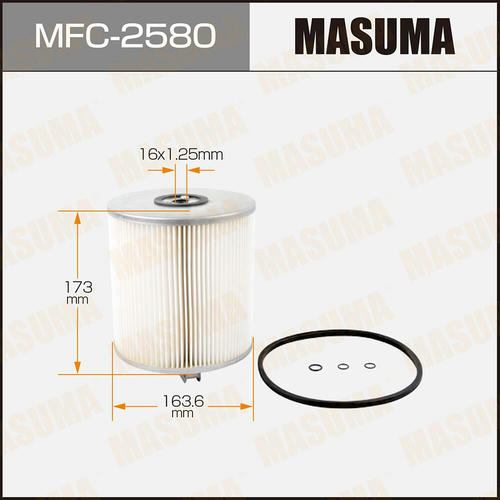 Фильтр масляный Masuma (вставка), MFC-2580