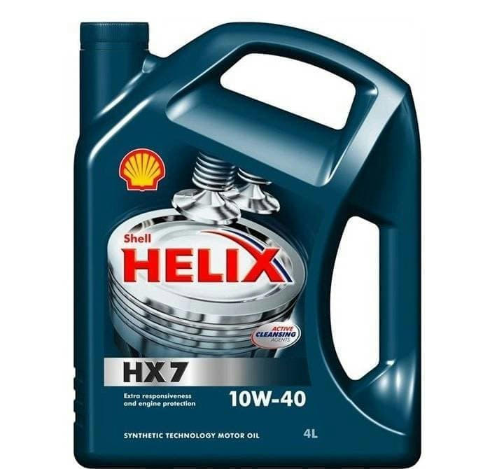 Масло SHELL Helix HX7 10W40 моторное полусинтетическое 4л