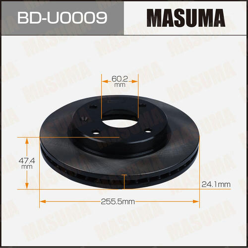 Диск тормозной Masuma, BD-U0009