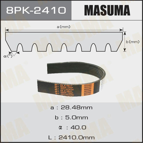 Ремень привода навесного оборудования Masuma, 8PK-2410