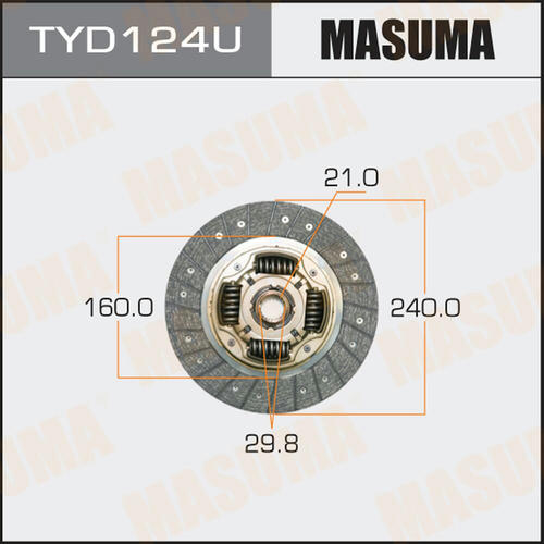 Диск сцепления Masuma, TYD124U