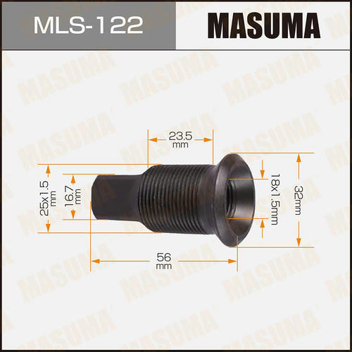 Футорка колесная M25x1.5(R), M18x1.5(R) Masuma, MLS-122
