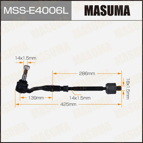 Тяга рулевая (комплект) Masuma, MSS-E4006L