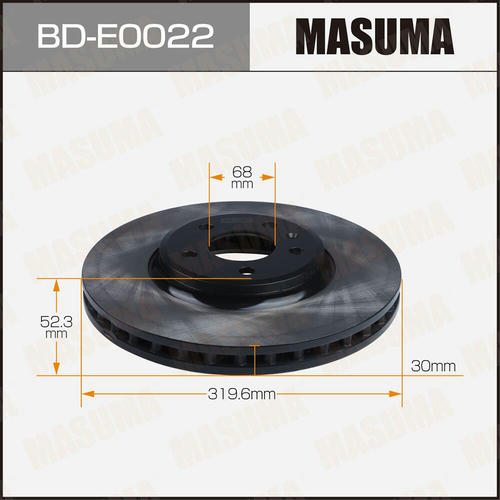 Диск тормозной Masuma, BD-E0022