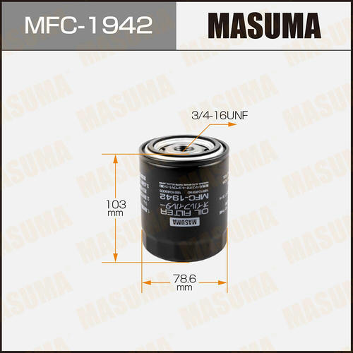 Фильтр масляный Masuma, MFC-1942