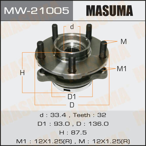 Ступичный узел Masuma, MW-21005
